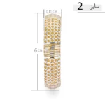 النگو نقره زنانه دو رنگ پهن طرح دایره‌ای لوکس عیار 925 - Image 6