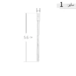 النگو نقره زنانه ظریف طرح تراش مورب عیار 925 - Image 5