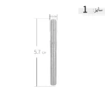 النگو نقره زنانه طرح سه ردیف مینیمال عیار 925 - Image 5