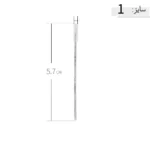 النگو نقره زنانه ظریف طرح لبه شیاردار عیار 925 - Image 5