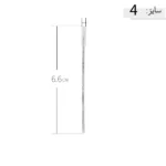 النگو نقره زنانه ظریف طرح لبه شیاردار عیار 925 - Image 6