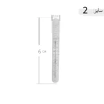 النگو نقره زنانه طرح شیاردار مینیمال عیار 925 - Image 5
