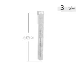 النگو نقره زنانه طرح شیاردار مینیمال عیار 925 - Image 6