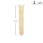 النگو نقره زنانه دو رنگ طرح خطی مینیمال عیار 925 - Image 5