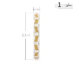 النگو نقره زنانه دو رنگ طرح هندسی مدرن عیار 925 - Image 6