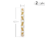 النگو نقره زنانه دو رنگ طرح هندسی مدرن عیار 925 - Image 7
