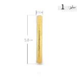 النگو نقره زنانه دو رنگ طرح خطی کلاسیک عیار 925 - Image 6