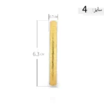 النگو نقره زنانه دو رنگ طرح خطی کلاسیک عیار 925 - Image 8