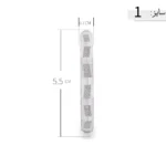 النگو نقره زنانه طرح هندسی بافت‌دار مدرن عیار 925 - Image 6