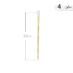النگو نقره زنانه ظریف طرح بیضی خطی عیار 925 - Image 6