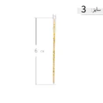 النگو نقره زنانه ظریف طرح بیضی خطی عیار 925 - Image 7