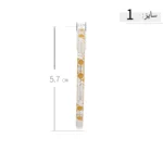النگو نقره زنانه طرح آترینا دو رنگ عیار 925 - Image 9