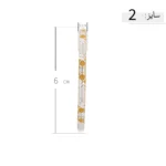 النگو نقره زنانه طرح آترینا دو رنگ عیار 925 - Image 8