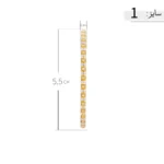 النگو نقره زنانه طرح مربعی نگین‌نما عیار 925 - Image 8