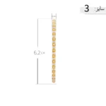 النگو نقره زنانه طرح مربعی نگین‌نما عیار 925 - Image 6