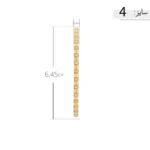 النگو نقره زنانه طرح مربعی نگین‌نما عیار 925 - Image 7