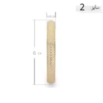 النگو نقره زنانه پهن طرح بافت نگین‌ریز عیار 925 - Image 8