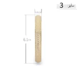 النگو نقره زنانه پهن طرح بافت نگین‌ریز عیار 925 - Image 6