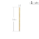 النگو نقره زنانه طرح آجری دو رنگ عیار 925 - Image 7