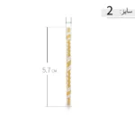 النگو نقره زنانه طرح موجین دو رنگ عیار 925 - Image 7