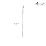 النگو نقره زنانه طرح ریتم خطی مینیمال عیار 925 - Image 7