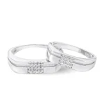 حلقه ست نقره زنانه و مردانه مدل HSE K25 - Image 2