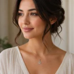 گردنبند نقره زنانه مدل CNE G18 - Image 4
