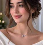 گردنبند نقره زنانه مدل CNE G17 - Image 3