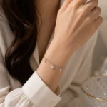 دستبند نقره زنانه مدل DEF K08 - Image 2