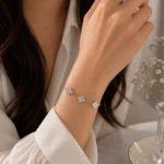 دستبند نقره زنانه مدل DEF K10 - Image 2