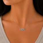 گردنبند نقره زنانه مدل CNE G07 - Image 2