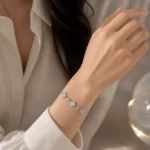 دستبند نقره زنانه مدل DEF K13 - Image 2