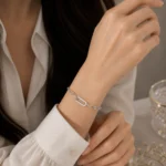 دستبند نقره زنانه مدل DEF K14 - Image 2