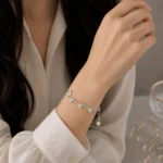 دستبند نقره زنانه مدل DEF K17 - Image 2