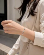 دستبند نقره زنانه مدل DEF K20 - Image 2