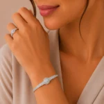 نیم ست نقره زنانه مدل NWE K20 - Image 2