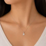 گردنبند نقره زنانه مدل CNE G15 - Image 2