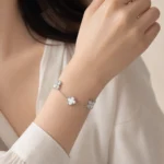 دستبند نقره زنانه مدل DEF K01 - Image 2