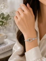 دستبند نقره زنانه مدل DEF K33 - Image 2