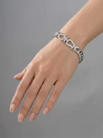 دستبند نقره زنانه مدل DEF K02 - Image 3