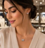 نیم ست نقره زنانه مدل NWE K06 - Image 2
