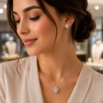 نیم ست نقره زنانه مدل NWE K08 - Image 2