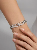 دستبند نقره زنانه مدل DEF K02 - Image 4