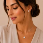 نیم ست نقره زنانه مدل NWE K15 - Image 4