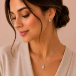 نیم ست نقره زنانه مدل NWE K16 - Image 2