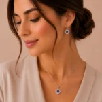 نیم ست نقره زنانه مدل NWE K17 - Image 4