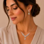 نیم ست نقره زنانه مدل NWE K19 - Image 4
