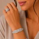 نیم ست نقره زنانه مدل NWE K22 - Image 2