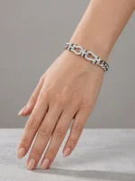 دستبند نقره زنانه مدل DEF K02 - Image 5