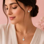نیم ست نقره زنانه مدل NWE K04 - Image 2